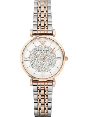 Emporio Armani Women’s Retro Two-Tone Stainless Steel Quartz Watch AR1926